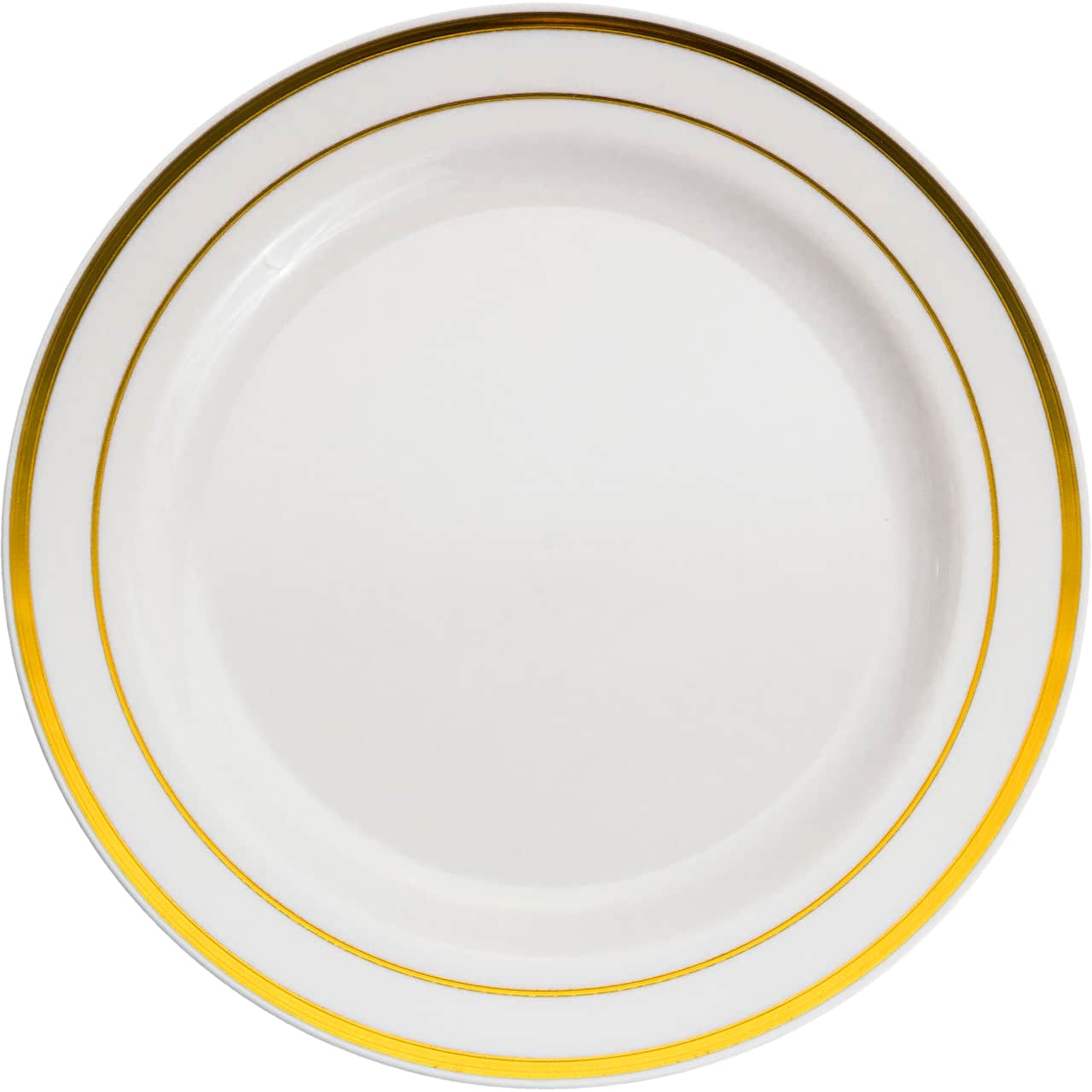 7.5&#x22; Round Lunch Plates with Gold Trim by Celebrate It&#x2122;, 10ct.